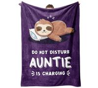 Niyewsor Auntie Birthday Gifts, Flannel Blanket Gifts for Auntie, Best Auntie Gifts, Aunty Gifts, for Auntie, Aunty, Aunt (62 * 52in)
