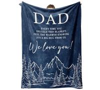 Niyewsor Dad Christmas Birthday Gifts, Flannel Blanket Gifts for Dad from Daughter Son, Presents for Daddy on Father's Day Birthday Christmas Thanksgiving