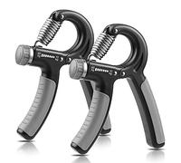 NIYIKOW 2 Pack Hand Grip Strengthener, Grip Strengthener, Forearm Strengthener, Adjustable Resistance 22-132Lbs (10-60kg), Perfect for Musicians Athletes - Grey