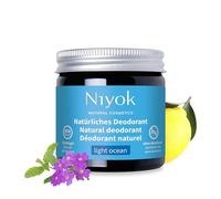 Niyok® 2-in-1 Anti-Perspirant Deodorant Cream "Light Ocean" (40 ml) • Natural Deodorant without Aluminium • 24h Protection Against Odour & Sweat • Deodorant Cream Unisex • Solid Deodorant Cream Vegan
