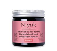 Niyok® 2 in 1 deodorant without aluminium antiperspirant deodorant cream for women and men against heavy sweating, aluminium-free - flowers - 40 ml