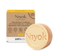 Niyok® 2 in 1 firm shampoo and conditioner, skin-neutral, vegan, plastic-free, normal to fine hair, better combability, vitamina, 80 g