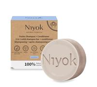 Niyok® 2-in-1 Solid Shampoo and Conditioner | Skin-neutral pH 5.5 Vegan Plastic Free | Normal to Fine Hair | Like Hair Soap Organic Natural Cosmetics without Plastic | Sensitive (80 g)