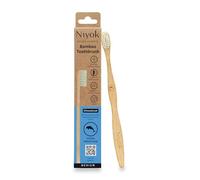 Niyok® Bamboo Toothbrush "Sea Protection" Bamboo Toothbrush Medium Soft Bristles Natural Wooden Toothbrush Sustainable Toothbrushes Toothbrush Plastic-Free & Vegan