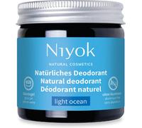 Niyok® 2-in-1 Anti-Perspirant Deodorant Cream "Light Ocean" (40 ml) • Natural Deodorant without Aluminium • 24h Protection Against Odour & Sweat • Deodorant Cream Unisex • Solid Deodorant Cream Vegan