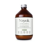 Niyok Mouthwash with Coconut Oil, 500ml, Peppermint - Organic Natural Cosmetics, Vegan, Sensitive, Children, Xylitol Herbal, Fluoride-free