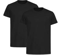 NIYS Kids & Adults Plain School Uniform PE T-Shirts - Pack of 2 | 100% Cotton 200 GSM| Unisex Short Sleeve Crew Neck Sports Tops- Multiple Colors & Sizes (UK, Age, 11 Years, 12 Years, Regular, Black)