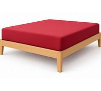 NIYS Luxury Bedding Finest 100% Egyptian Cotton 10"/25CM Fitted Sheets in 15 Colours (King, Red)