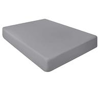 NIYS Luxury Bedding Finest 100% Egyptian Cotton 10"/25CM Fitted Sheets (Silver, Double)