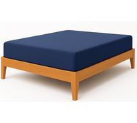 NIYS Luxury Bedding Finest 100% Egyptian Cotton 10"/25CM Fitted Sheets (Single, Navy)