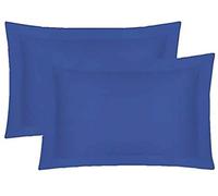 Niys Luxury Beddings Pillowcase Pairs 2 Pack Oxford Pillowcase Pairs House Wife Pillowcase Pairs Poly Cotton (Royal Blue, Oxford Pillowcase Pair)