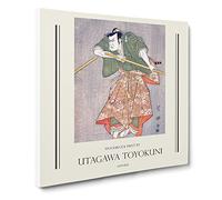 Nizaemon In Ceremonial Robes By Utagawa Toyokuni Canvas Print | Gallery Wrapped 30mm Frame Wall Art | 20x20 inches | Ready to Hang | Asian Picture | Living Room Bedroom Lounge Office