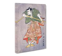 Nizaemon In Ceremonial Robes By Utagawa Toyokuni Canvas Print | Gallery Wrapped 30mm Frame Wall Art | 30x20 inches | Ready to Hang | Asian Picture | Living Room Bedroom Lounge Office