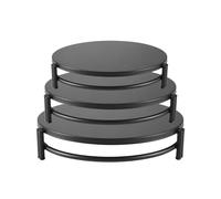 NIZEAMI 3 Pcs Cake Stand Set, Cupcake Dessert Display Stand Cake Trays Server Plate Holders Decoration for Wedding Birthday Baby Shower Thanksgiving Christmas, Black