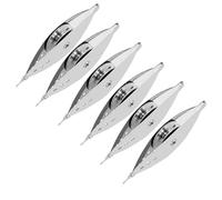 NIZEAMI 6Pcs Silver Metal Tatting- Kit for Beginners with Bobbin Supplies, Premium Iron Needle-Shuttles