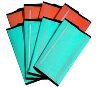 NizHome Horse Fly Boots (8 Pack,Orange & Mint)