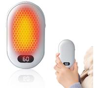 Nizirioo 5200 mAh Rechargeable Hand Warmer: Electric Portable Pocket Warmer, Power Bank, USB Hand Warmer, Reusable for Children, Women, Men, Outdoor, White