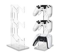 Nizirioo Controller Holder for Xbox One Switch PS4 PS5, 3-Layer Acrylic Gamepad Stand with Headset Holder, Universal for Most Controllers & Headsets, Stable Design, Easy Charging