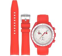 Niziruoup Bands for Moonswatch Watch 20mm Curved End Silicone Rubber Watch Strap Compatible with Omega Swatch Speedmaster,20mm 22mm Premium Silicone Watch Band Replacement Band Strap for Men Women