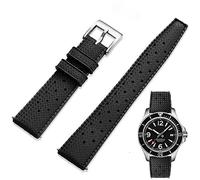 Niziruoup FKM Rubber Watch Strap Quick Release Tropical Style Fluororubber 18mm 20mm 22mm Soft Breathable Durable FKM Rubber Watch Band Universal Replacement Band Strap for Men Women