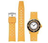 Niziruoup Rubber Strap for Blancpain Swatch, Tropical Style 22mm Curved end Watchband Premium Soft Silicone Rubber Replacement Band Strap for Men Women, with Hex Spanner Tool Kit