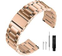 Niziruoup Stainless Steel Watch Strap Quick Release 16mm 18mm 20mm 22mm 24mm Premium Solid Matte Brushed Metal Watch Band Bracelet Universal Replacement Band Watchbands for Men Women