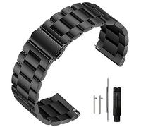 Niziruoup Stainless Steel Watch Strap Quick Release 16mm 18mm 20mm 22mm 24mm Premium Solid Matte Brushed Metal Watch Band Bracelet Universal Replacement Band Watchbands for Men Women