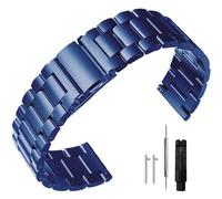 Niziruoup Stainless Steel Watch Strap Quick Release 16mm 18mm 20mm 22mm 24mm Premium Solid Matte Brushed Metal Watch Band Bracelet Universal Replacement Band Watchbands for Men Women