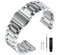 Niziruoup Stainless Steel Watch Strap Quick Release 16mm 18mm 20mm 22mm 24mm Premium Solid Matte Brushed Metal Watch Band Bracelet Universal Replacement Band Watchbands for Men Women