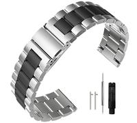 Niziruoup Stainless Steel Watch Strap Quick Release 16mm 18mm 20mm 22mm 24mm Premium Solid Matte Brushed Metal Watch Band Bracelet Universal Replacement Band Watchbands for Men Women