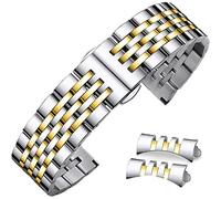 Niziruoup Watch Strap Stainless Steel Watch Band Curved End 14mm 16mm 18mm 19mm 21mm 20mm 22mm 23mm 24mm Watchband Premium Metal Watch Bracelet Universal Replacement Band Strap for Men Women