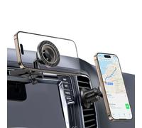 NiZiTOK Magnetic Car Phone Holder, 2-in-1 CD Slot and Car Vent Phone Mount, 360°Rotation Tool-Free Installation Magnetic Car Mount for iPhone 16/15/14/13/12 Series