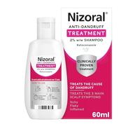 Nizoral Anti-Dandruff Treatment Shampoo, Treats and Prevents Dandruff, Clinically Proven to Control Itchy & Flaky Scalps, Contains Ketoconazole, 1 x 60ml