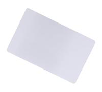 NIZUUONE 50Pcs 5 Colors Impressive Blanks Laser Mark Engraved Metal Smooth Business Visiting Name Cards for Networking Events (Silver)