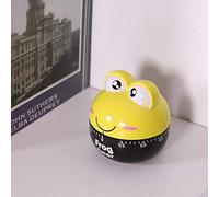 NIZUUONE ABS Material Cartoon Animal Kitchen Timer, Bell Reminder for Cooking Timing, Timer for and Cakes, Green/Pink/Yellow (Yellow)
