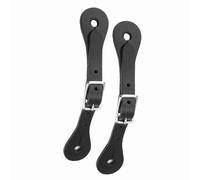 NIZUUONE Authentic Leather Curve Smooth Metal in Adjustable Metal for Outdoor Sports (Black)