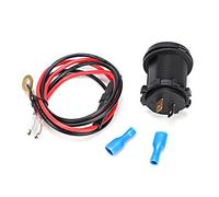 NIZUUONE Car Voltmeter 12V-24V IP66 Dual USB 2.1A Fast Charging with Voltage Display for Vehicles Motorcycles RV SUV Boats (DC12~24V)