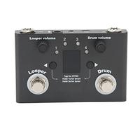 NIZUUONE Drum Looper Pedal Metal Phrase Loop Effect Pedal with Tuner 4 Storage Locations 11 Minutes Recording Time