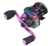 NIZUUONE Durable Metal Peach Red with a Soft Output Ratio Line 8.1: 1 for All Universal Stainless Steel Water That Rolls for Fish Lovers (Right Hand)