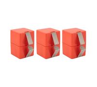 NIZUUONE Egg Cracker Tool, 3Pcs Stainless Steel Egg Shell Openers with ABS Cube Design Fast Clean Kitchen Gadget for Home Camping Breakfast Prep