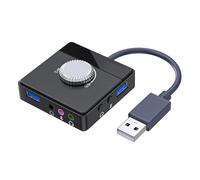 NIZUUONE External Cards of the USB Card for Laptop, Light and Laptop, Suitable for Live Vocal Transmission