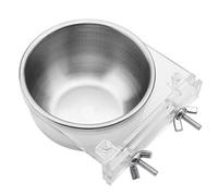 NIZUUONE Food Bird Cage Bol The Water Supply Shelf - Stainless Steel -Papagische for Beautiful Birds, Easy Support Platform to Gather