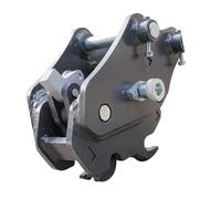 NIZUUONE Mechanical Hitch for Mini Excavators Quick Coupler for Small Digger Fits Up to 3 Tons Excavators with 92mm Span Length 85mm Wheelbase