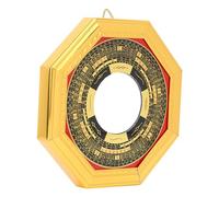 NIZUUONE Old Chinese Mirror Feng Shui Convexer Bagua, Mirror of Outdoor Gossip for Prosperity and Protection, Ideal for Home and Business (Diameter 13.5cm Convex Mirror)