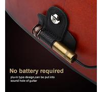 NIZUUONE Passive Magnetic Acoustic Folk Guitar Pickup, Ambient Noise Immune, Portable for Folk Guitars