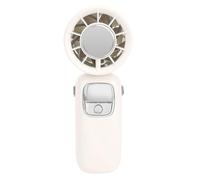 NIZUUONE Portable Handheld Fan, Mini Neck Hanging Fan 100 Levels Adjustable Speed with Ice Magnetic Cooling LED Display for Travel Home Beach Outdoor (Beige)