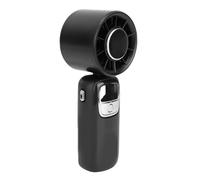 NIZUUONE Portable Handheld Fan, Mini Neck Hanging Fan 100 Levels Adjustable Speed with Ice Magnetic Cooling LED Display for Travel Home Beach Outdoor (Black)