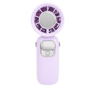 NIZUUONE Portable Handheld Fan, Mini Neck Hanging Fan 100 Levels Adjustable Speed with Ice Magnetic Cooling LED Display for Travel Home Beach Outdoor (Purple)