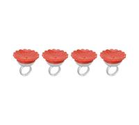 NIZUUONE Power Kisses The Multifunctional Manual Is Close to Bird Observation, 4 Stcs Mini Flowers of Compact and Laptops (Red)