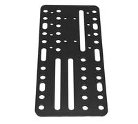 NIZUUONE Racing Game USB Handbrake Mount Plate SIM Racing Handbrake Bracket Universal Stainless Steel Mount with Multiple Hole Positions for T500 TH8A Driving Force Shifter